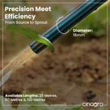 CINAGRO - Drip Irrigation 16mm Diameter Main Supply Line Pipe -25 Meters