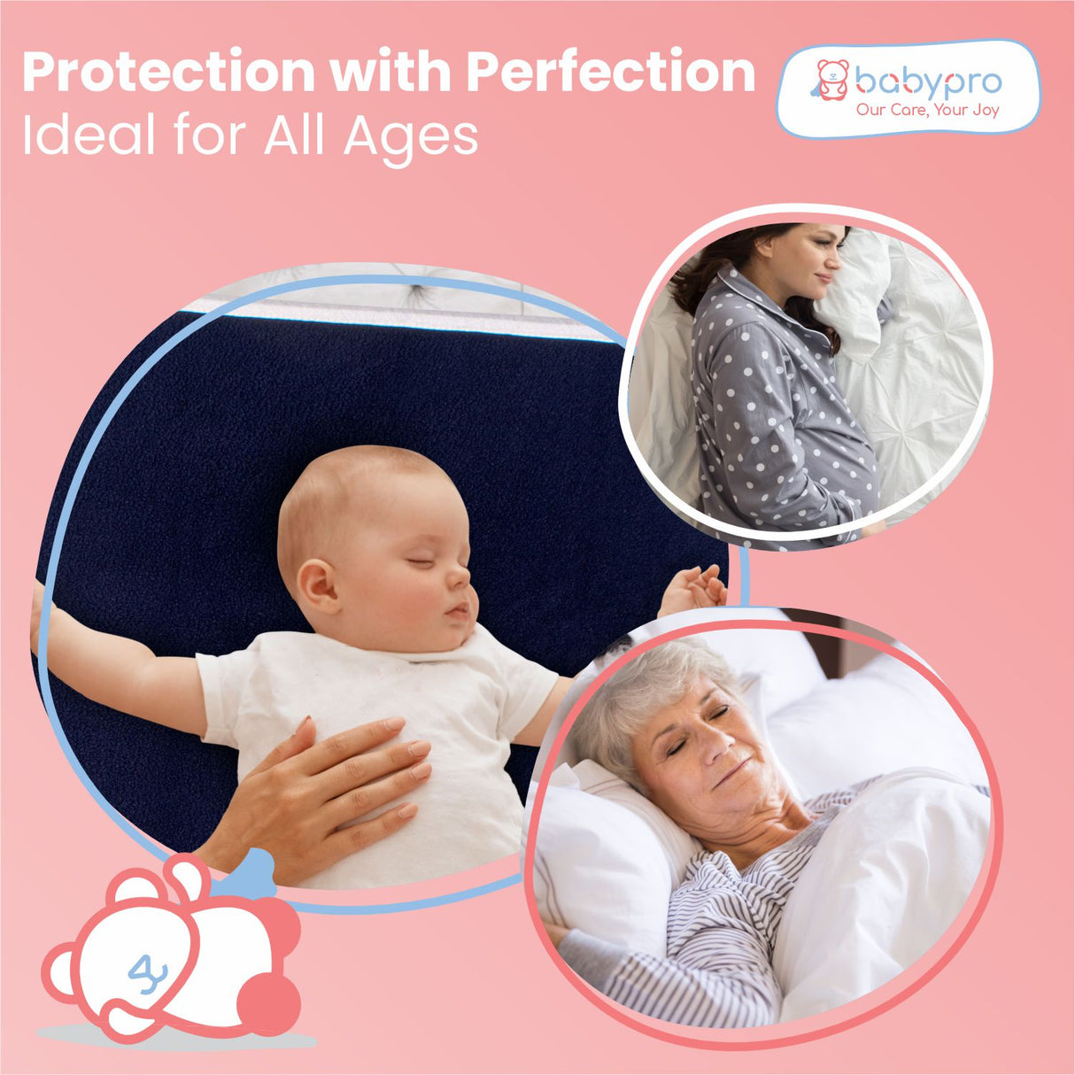 BabyPro Dry Sheet, Pack of 2 - Blue